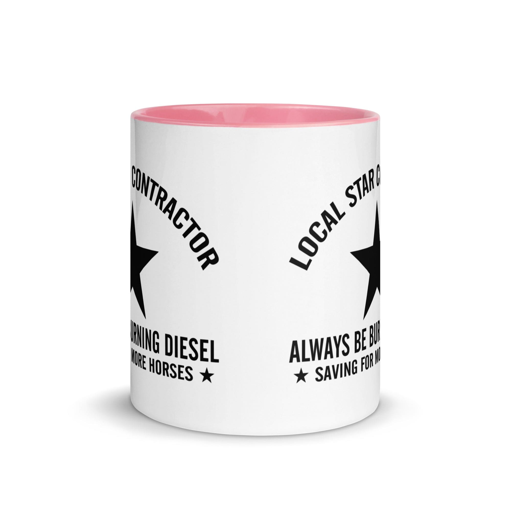 The Tractors Mugs Store Star Contractor Mug with Color Inside Quality Farmers Merch