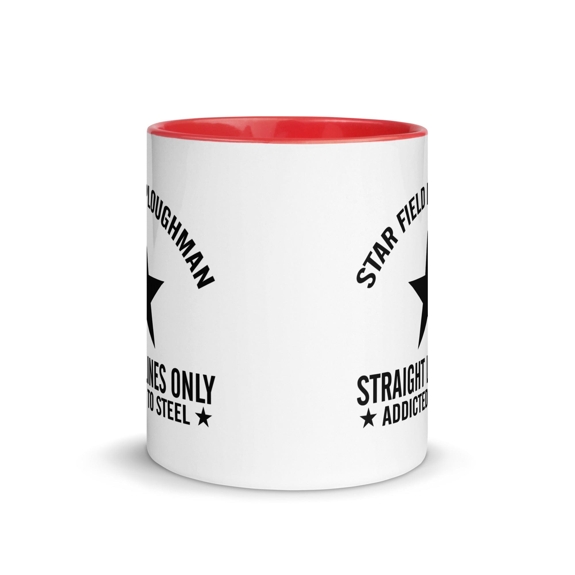 The Tractors Mugs Store Star Field Ploughman Mug with Color Inside Quality Farmers Merch