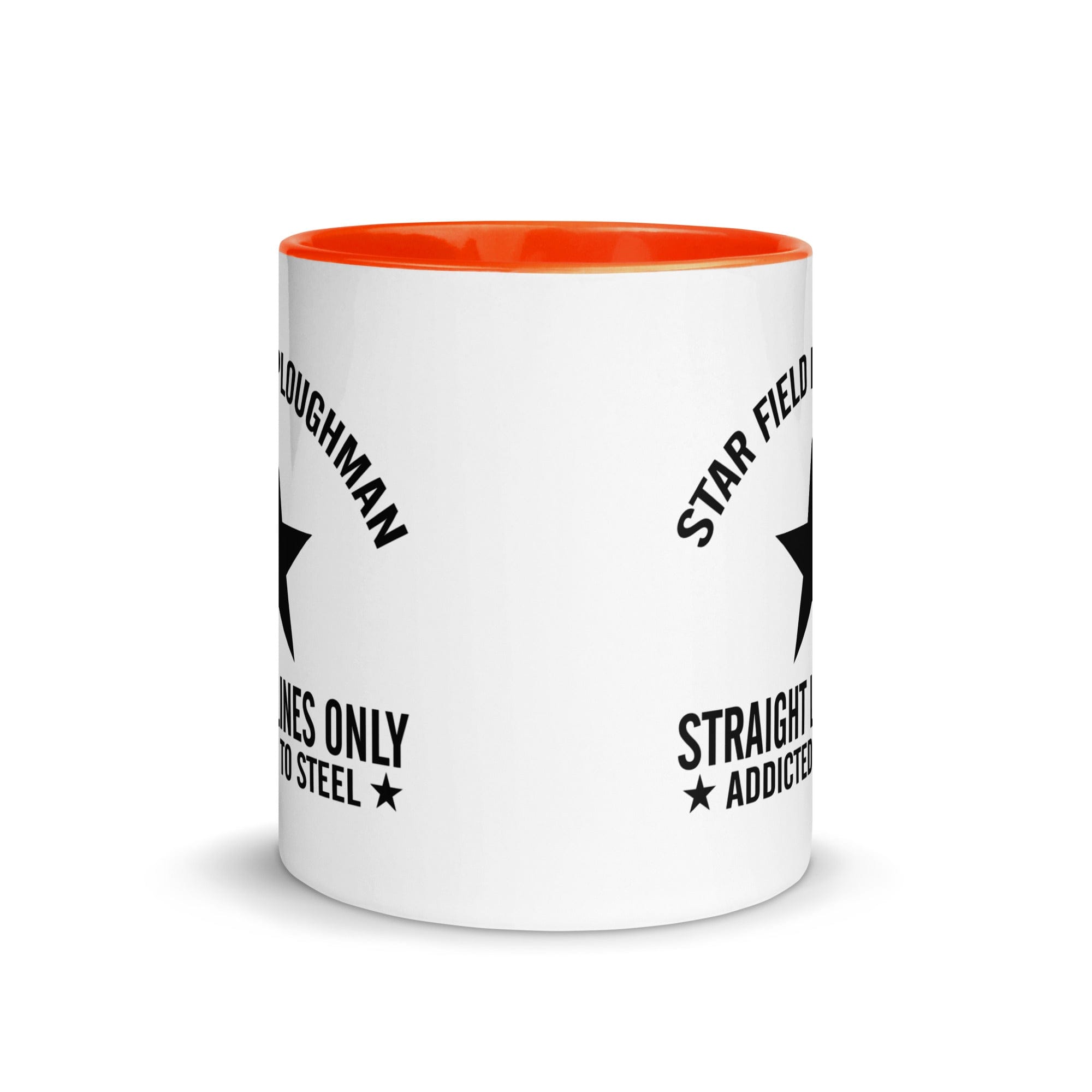 The Tractors Mugs Store Star Field Ploughman Mug with Color Inside Quality Farmers Merch