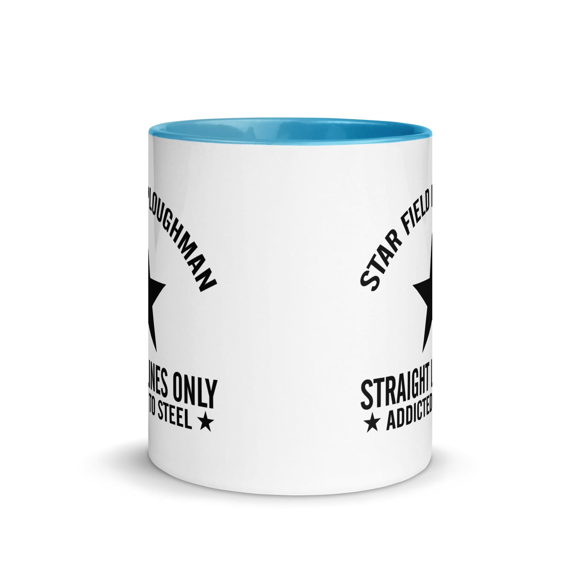 The Tractors Mugs Store Star Field Ploughman Mug with Color Inside Quality Farmers Merch