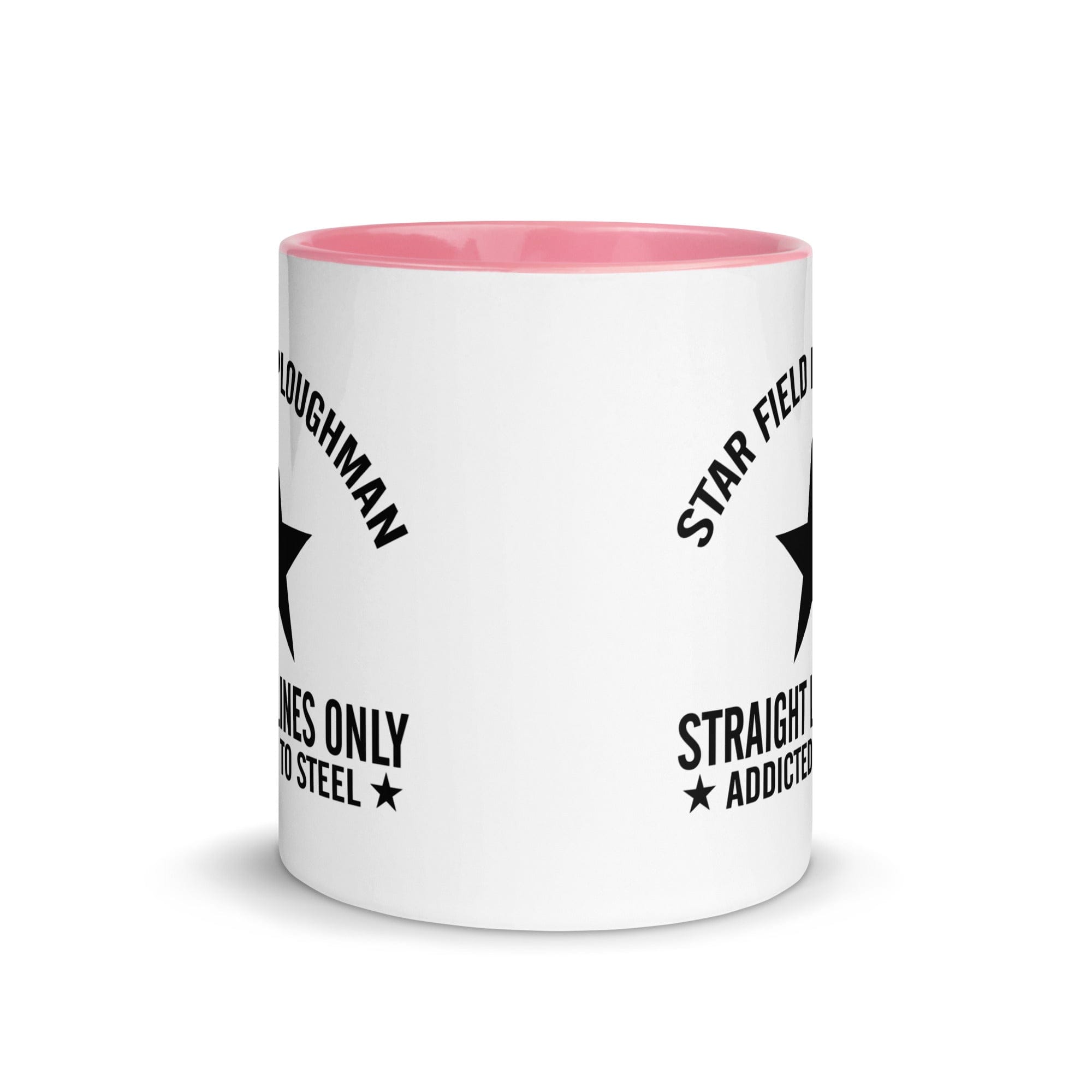 The Tractors Mugs Store Star Field Ploughman Mug with Color Inside Quality Farmers Merch