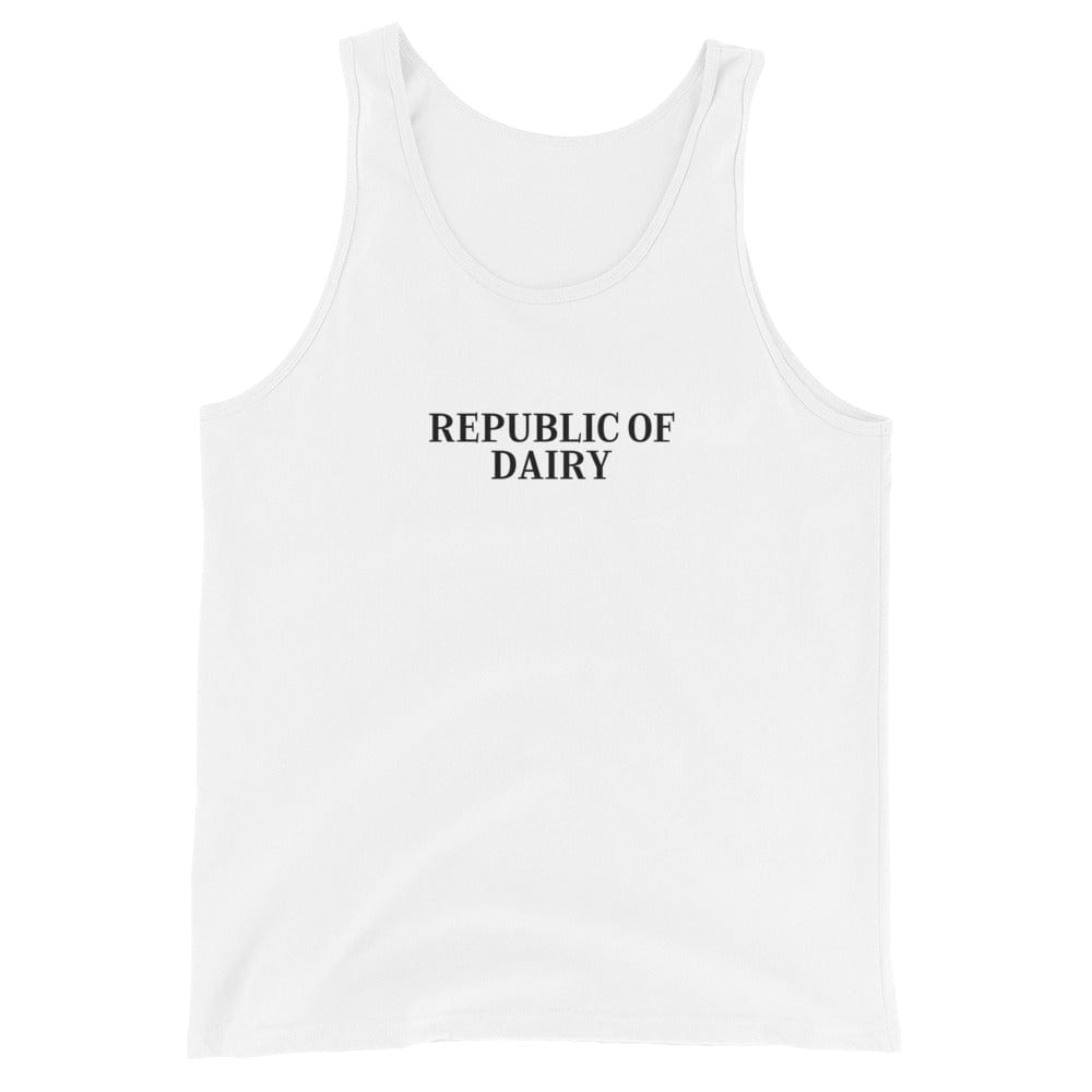 The Tractors Mugs Store XS Republic of Dairy Men's Tank Top Quality Farmers Merch