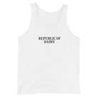 The Tractors Mugs Store XS Republic of Dairy Men's Tank Top Quality Farmers Merch