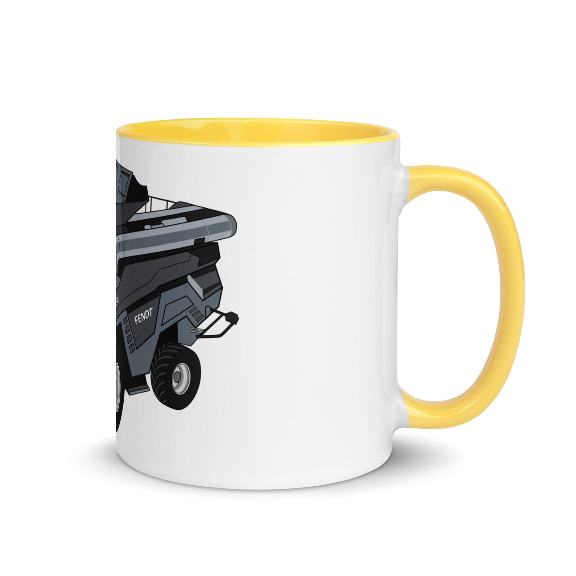 The Tractors Mugs Store Yellow Fendt (t IDEAL 2.0 Mug with Color Inside Quality Farmers Merch