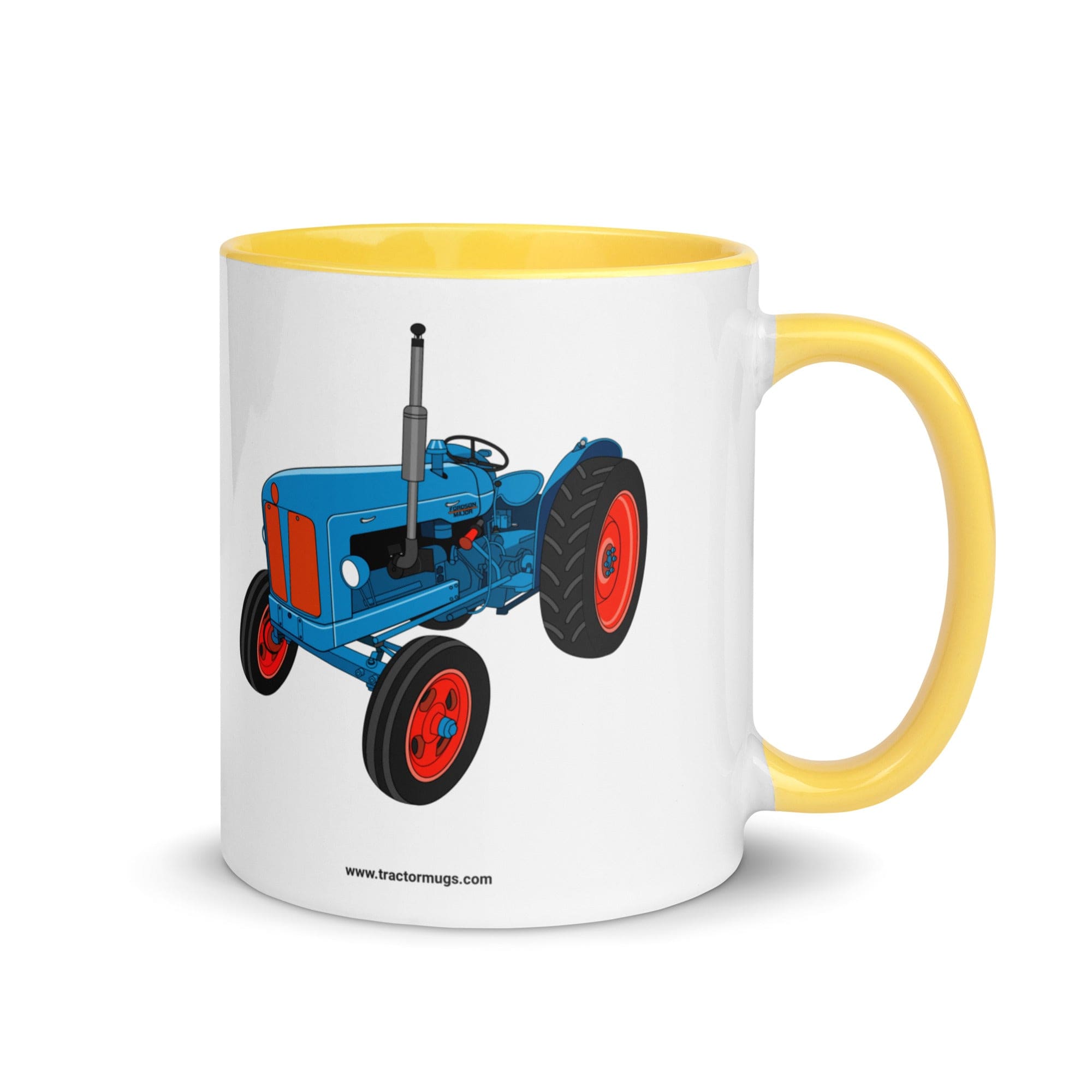 The Tractors Mugs Store Yellow Fordson Super Dexta | Mug with Color Inside Quality Farmers Merch