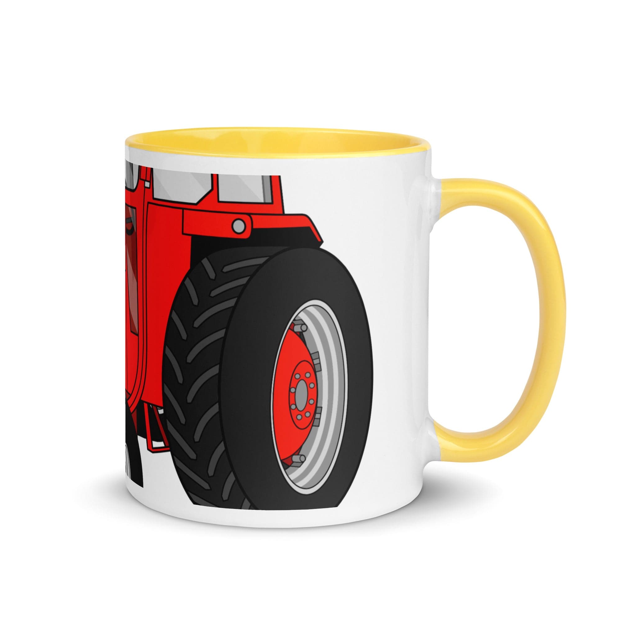 The Tractors Mugs Store Yellow Massey Ferguson 165 2.0 Mug with Color Inside Quality Farmers Merch