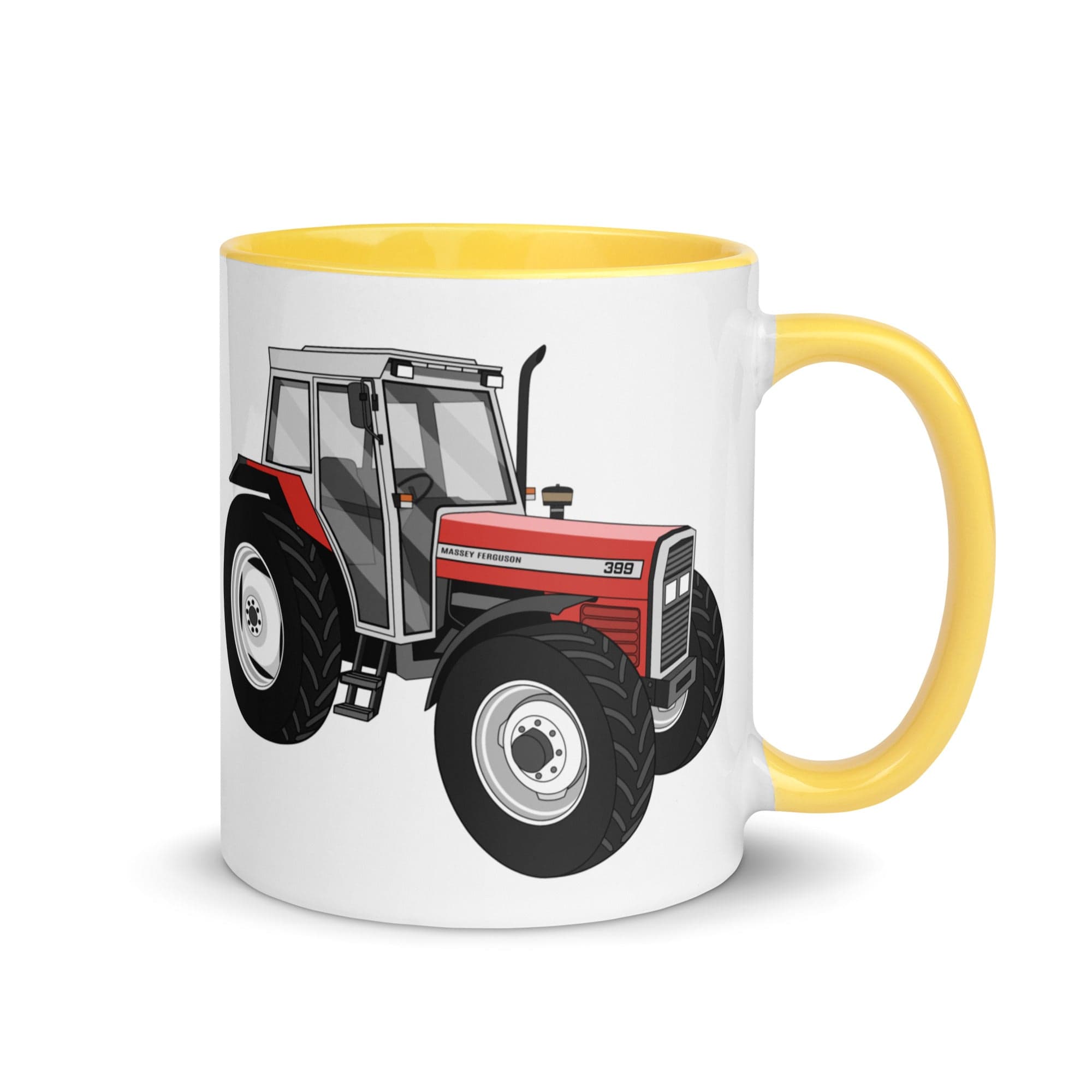 The Tractors Mugs Store Yellow Massey Ferguson 399 Mug with Color Inside Quality Farmers Merch