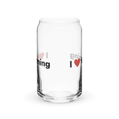 I Love Farming Can-shaped glass