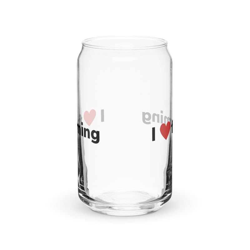 I Love Farming Can-shaped glass