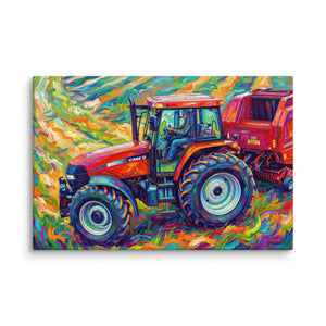 Case 16″×24″ CASE MX 130 | Splash Art Canvas Quality Farmers Merch