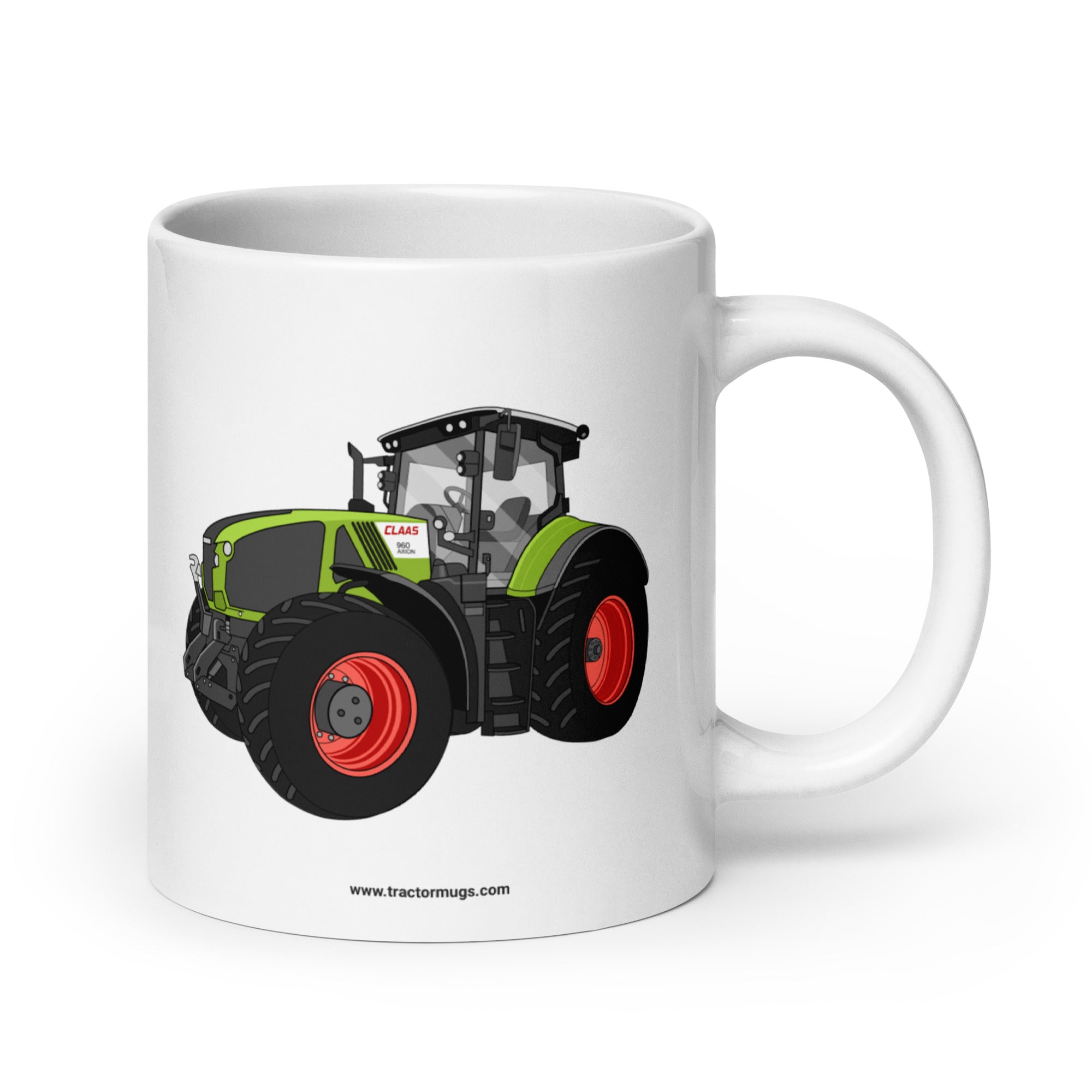 CLAAS 20 oz Class Axion 960 | White glossy mug Quality Farmers Merch