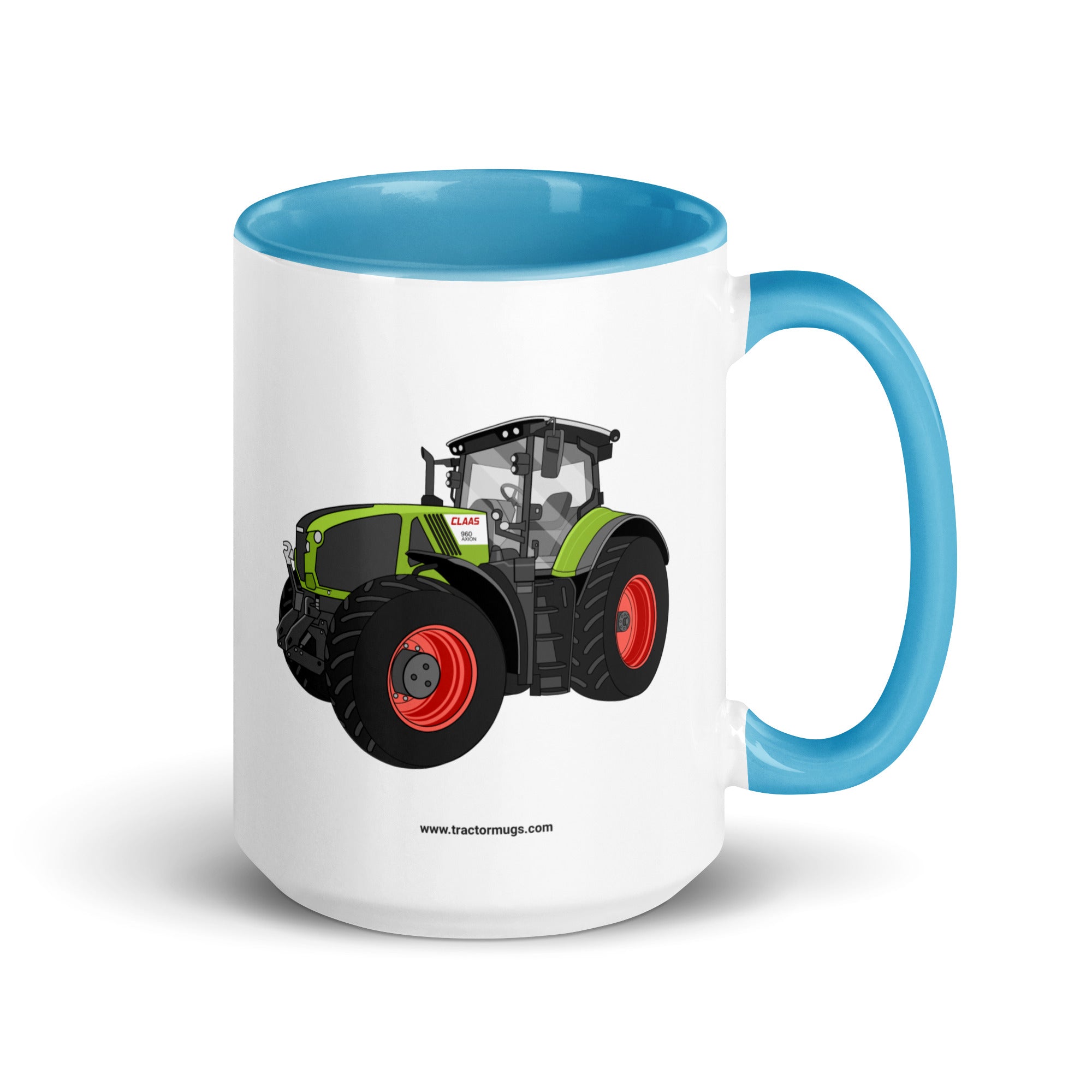 CLAAS Blue / 15 oz Class Axion 960 | Mug with Color Inside Quality Farmers Merch