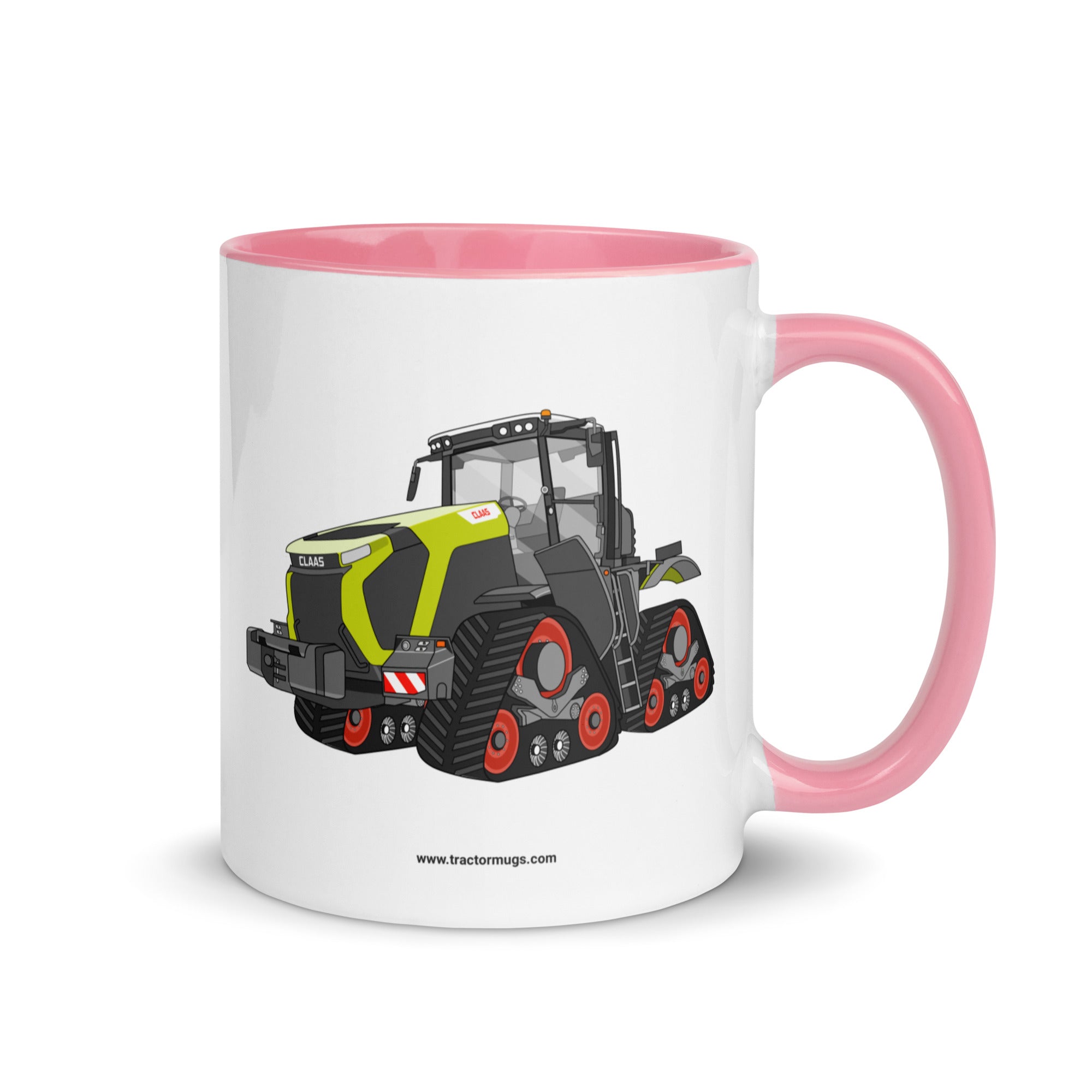 CLAAS Pink / 11 oz Class Terion 12.650 Terra Trac | Mug with Color Inside Quality Farmers Merch
