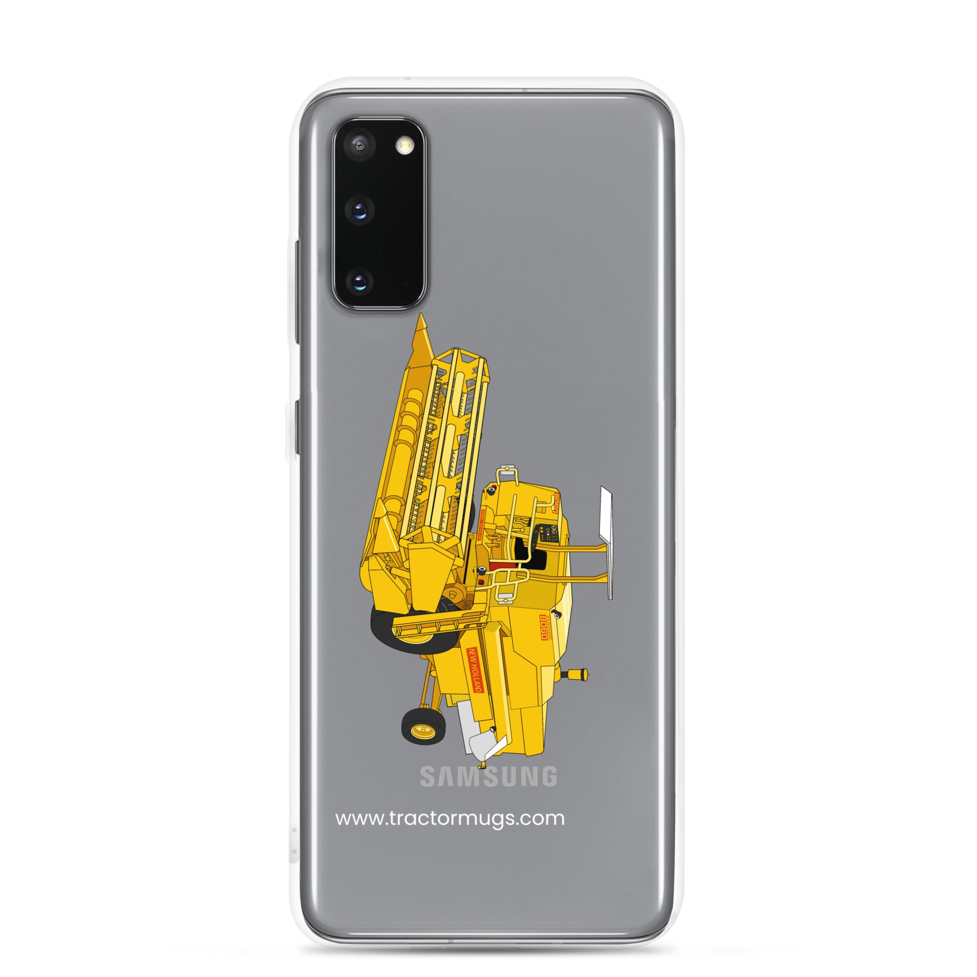 Clayson Clear Case for Samsung® Samsung Galaxy S20 Clayson 8060 Combine Harvester | Clear Case for Samsung® Quality Farmers Merch