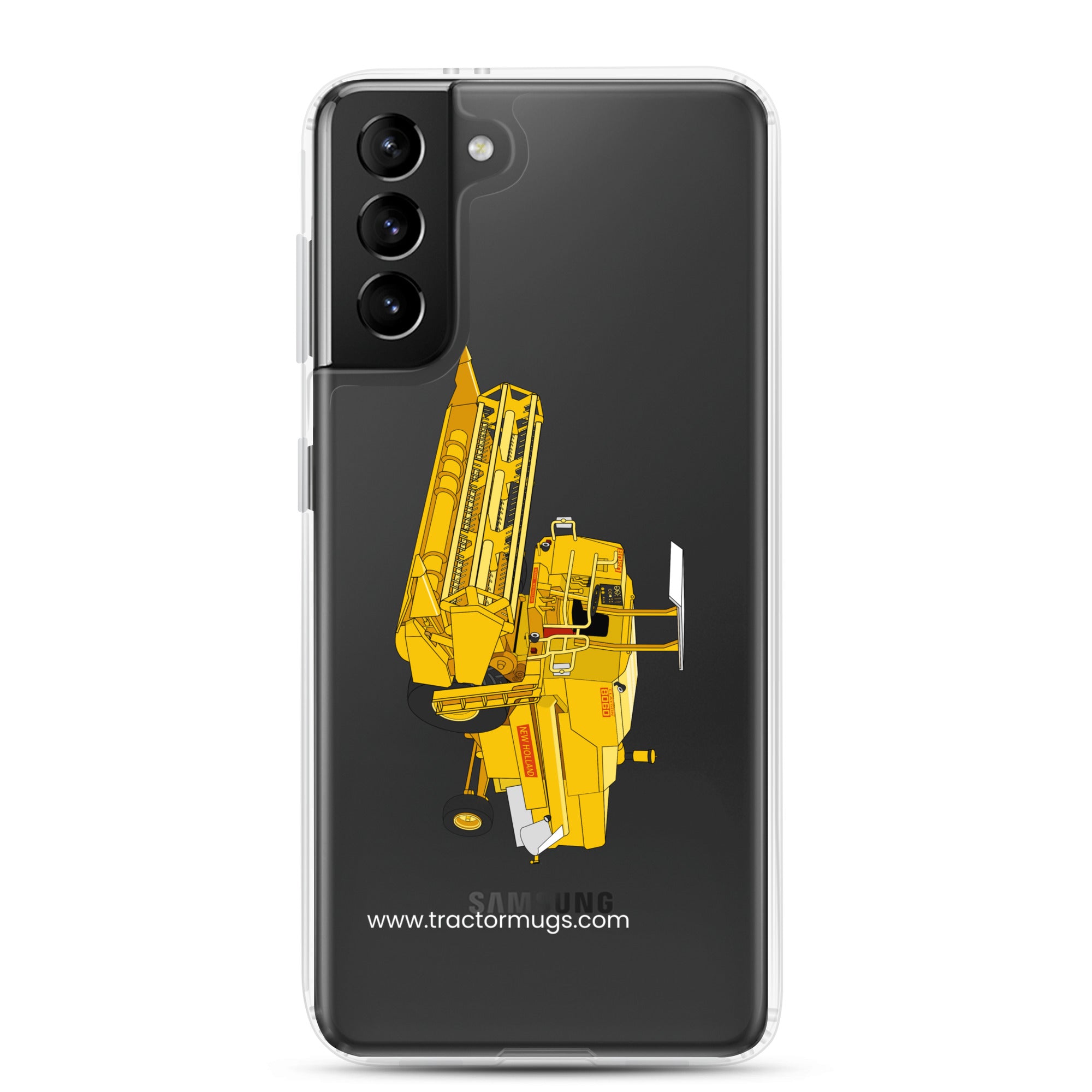 Clayson Clear Case for Samsung® Samsung Galaxy S21 Plus Clayson 8060 Combine Harvester | Clear Case for Samsung® Quality Farmers Merch