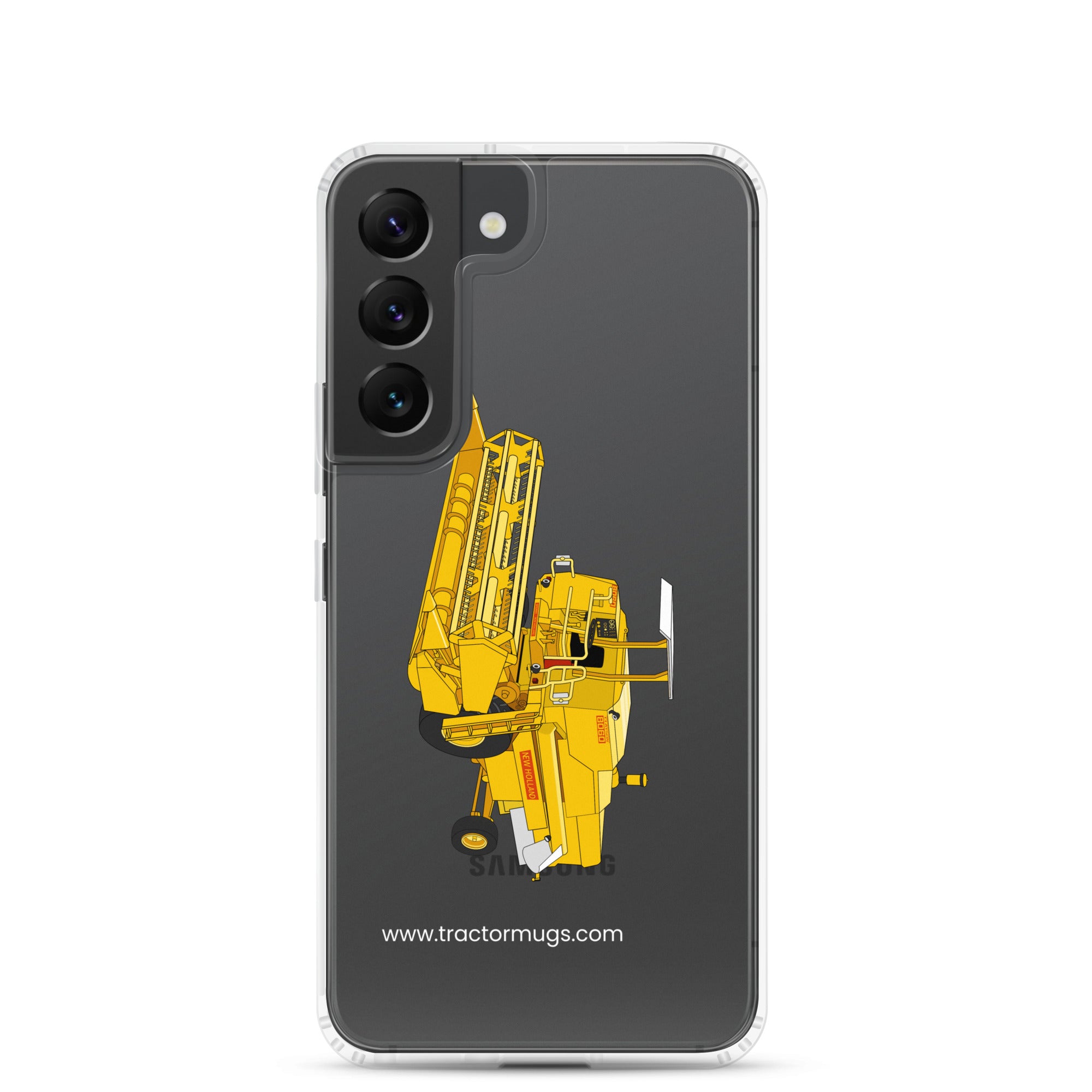 Clayson Clear Case for Samsung® Samsung Galaxy S22 Clayson 8060 Combine Harvester | Clear Case for Samsung® Quality Farmers Merch