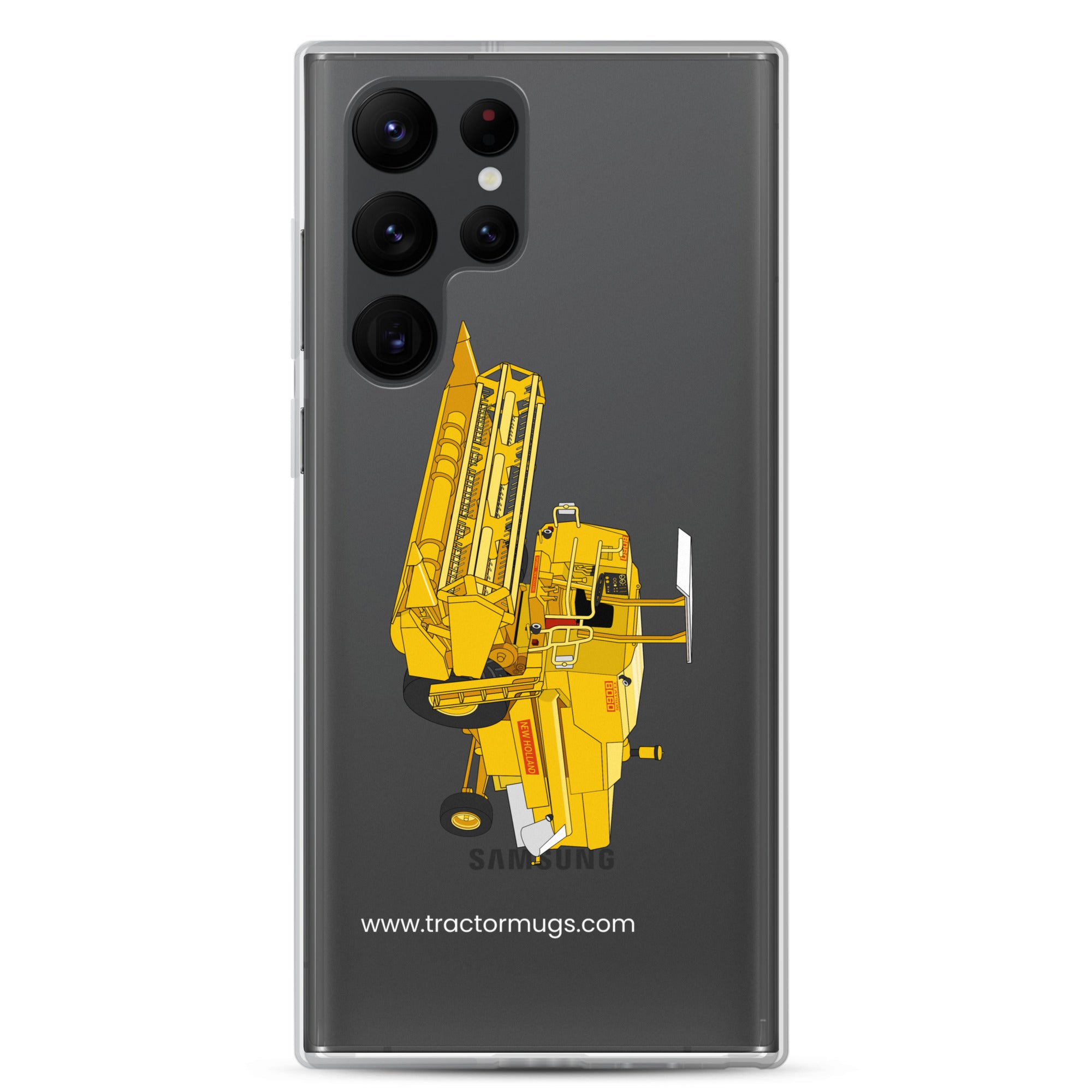 Clayson Clear Case for Samsung® Samsung Galaxy S22 Ultra Clayson 8060 Combine Harvester | Clear Case for Samsung® Quality Farmers Merch