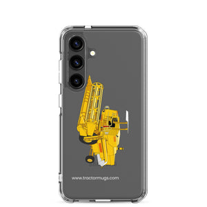 Clayson Clear Case for Samsung® Samsung Galaxy S24 Clayson 8060 Combine Harvester | Clear Case for Samsung® Quality Farmers Merch