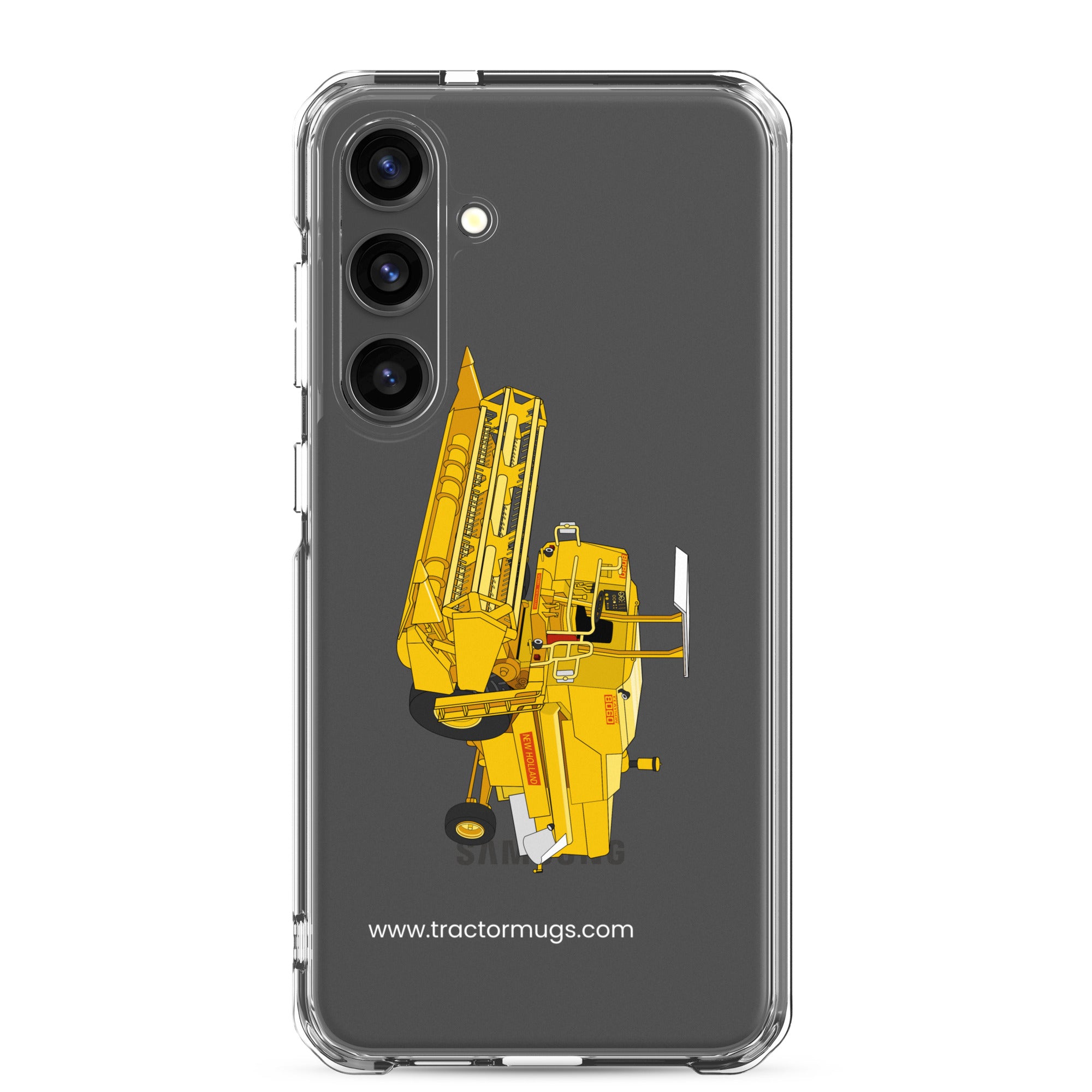 Clayson Clear Case for Samsung® Samsung Galaxy S24 Plus Clayson 8060 Combine Harvester | Clear Case for Samsung® Quality Farmers Merch