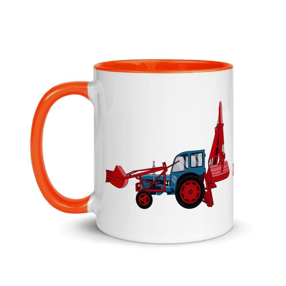 farmodelsuk JCB Major Loader Mug with Color Inside Quality Farmers Merch