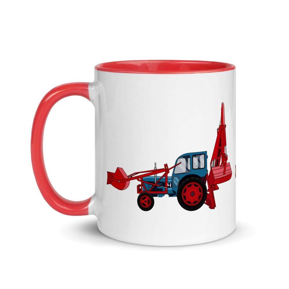 farmodelsuk JCB Major Loader Mug with Color Inside Quality Farmers Merch