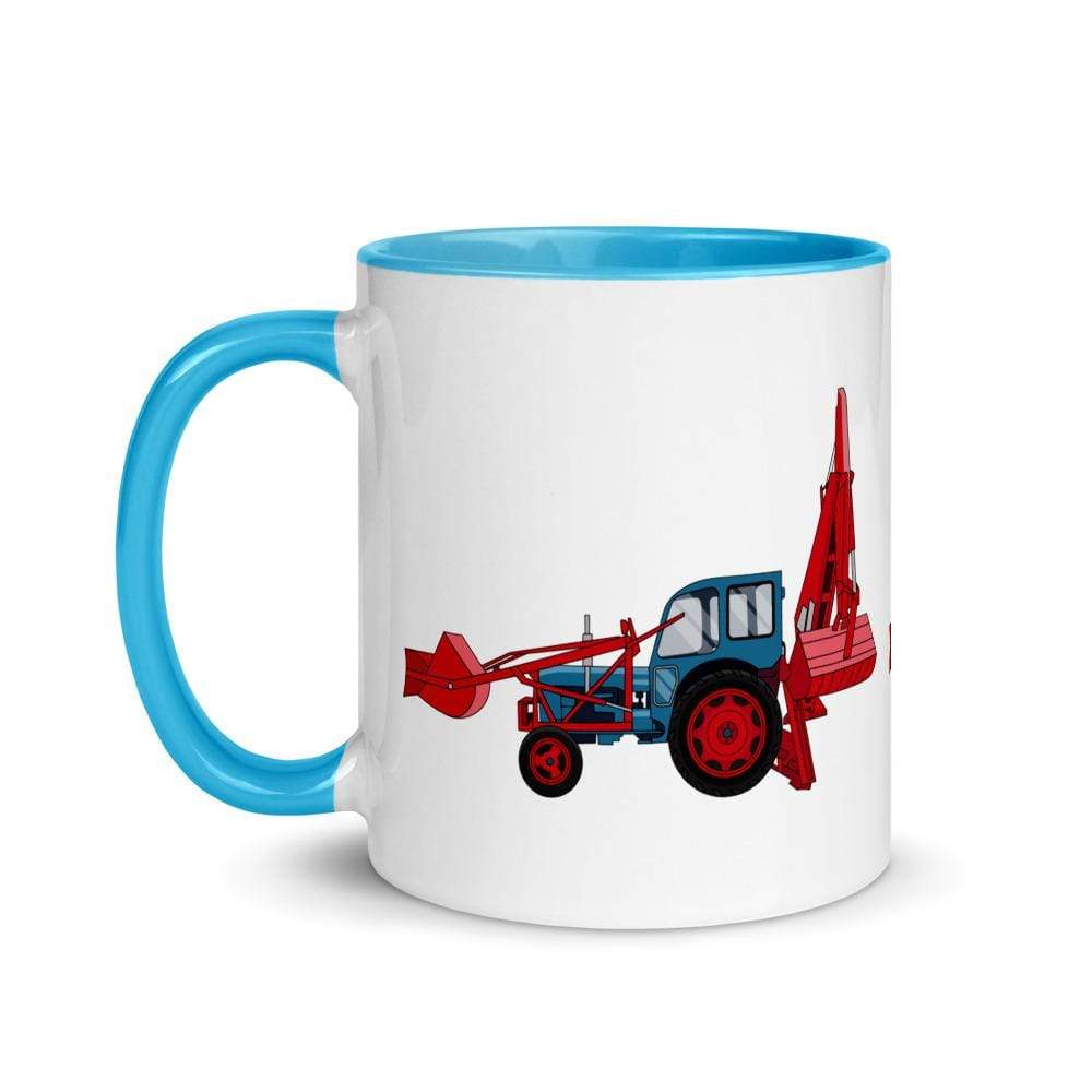 farmodelsuk JCB Major Loader Mug with Color Inside Quality Farmers Merch