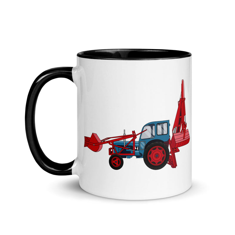 farmodelsuk JCB Major Loader Mug with Color Inside Quality Farmers Merch