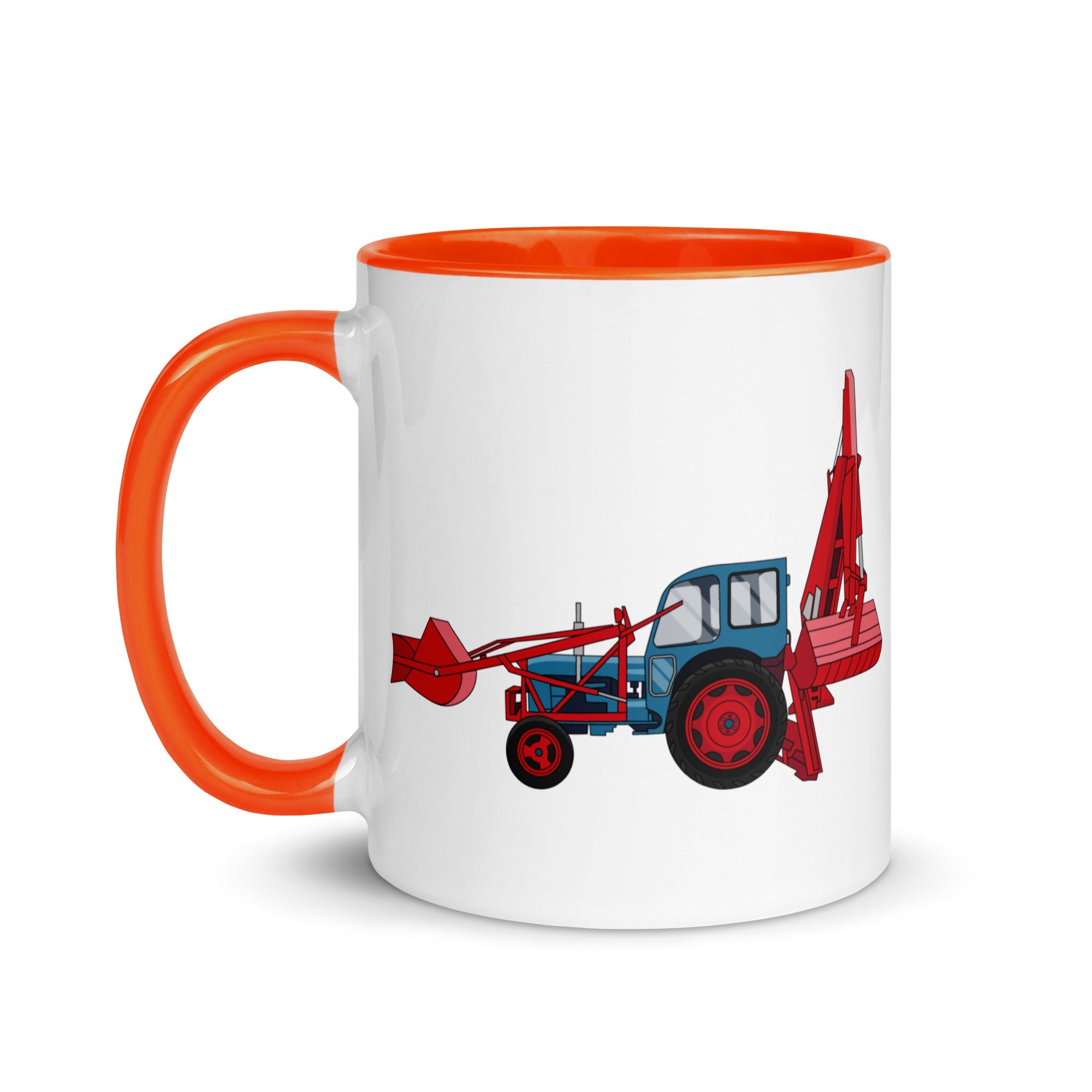 farmodelsuk JCB Major Loader Mug with Color Inside Quality Farmers Merch