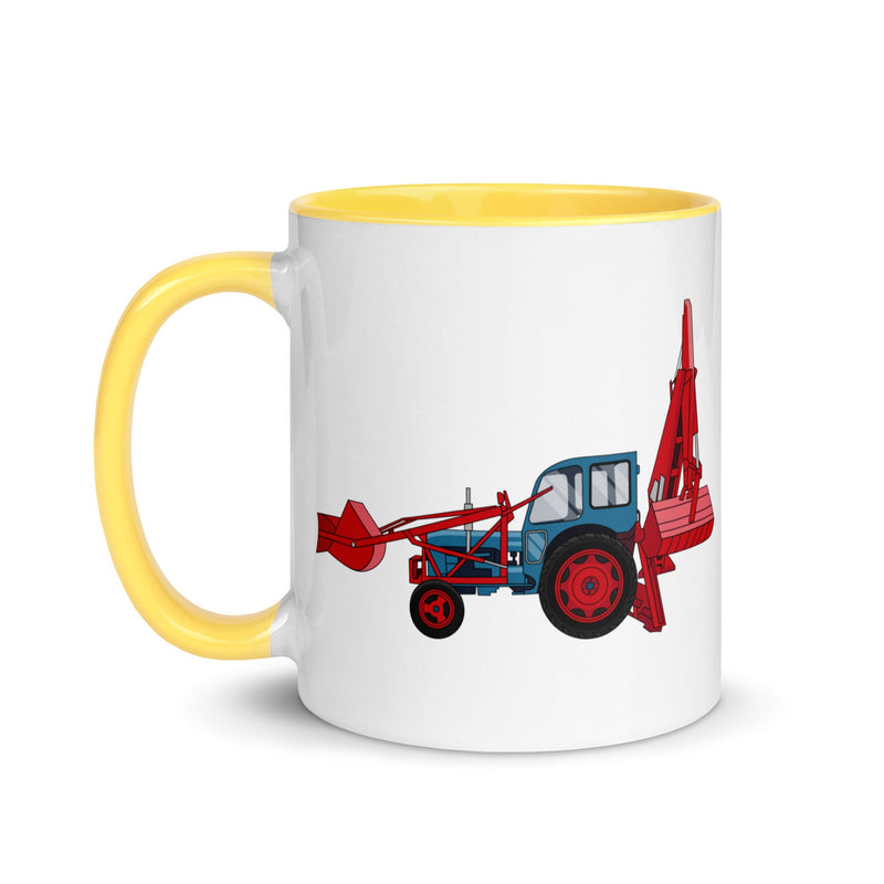 farmodelsuk JCB Major Loader Mug with Color Inside Quality Farmers Merch