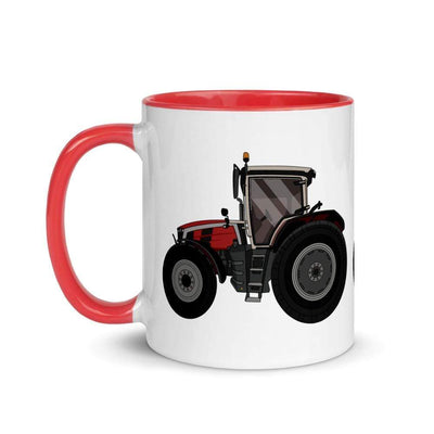 farmodelsuk Massey Ferguson 8S 265 Mug with Color Inside (2020) Quality Farmers Merch