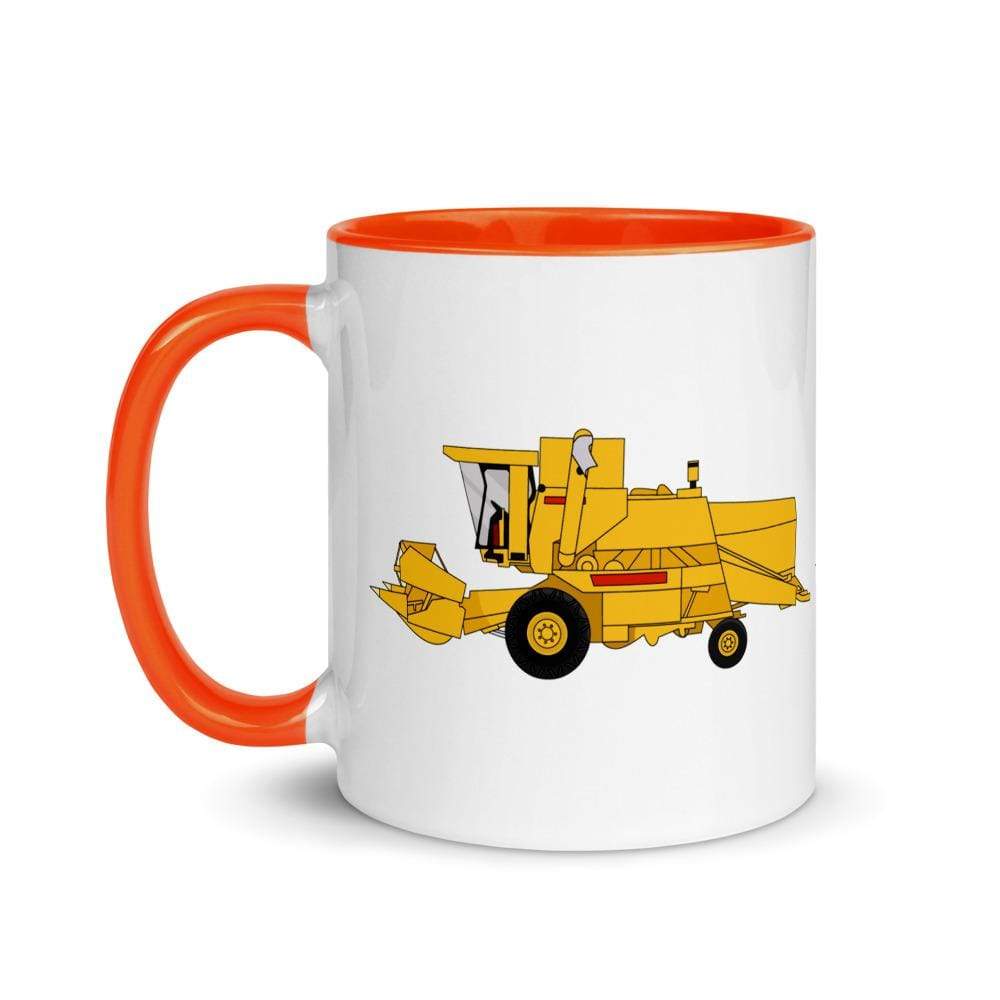 farmodelsuk New Holland Clayson 8070 Mug with Color Inside Quality Farmers Merch