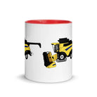 farmodelsuk New Holland CR Combine Mug with Color Inside Quality Farmers Merch