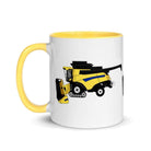 farmodelsuk New Holland CR Combine Mug with Color Inside Quality Farmers Merch