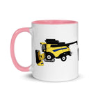 farmodelsuk New Holland CR Combine Mug with Color Inside Quality Farmers Merch