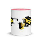 farmodelsuk New Holland CR Combine Mug with Color Inside Quality Farmers Merch