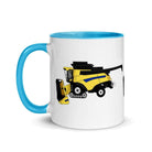 farmodelsuk New Holland CR Combine Mug with Color Inside Quality Farmers Merch