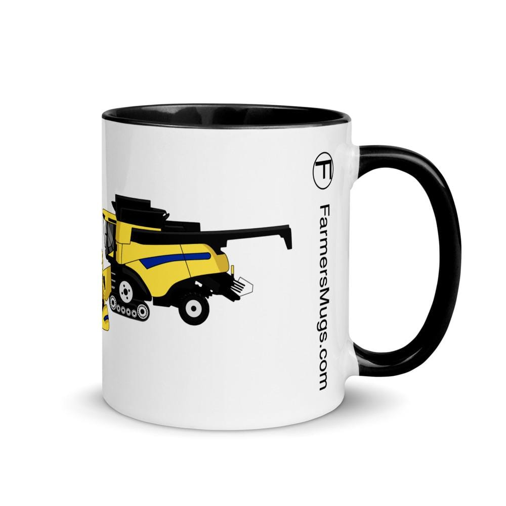 farmodelsuk New Holland CR Combine Mug with Color Inside Quality Farmers Merch