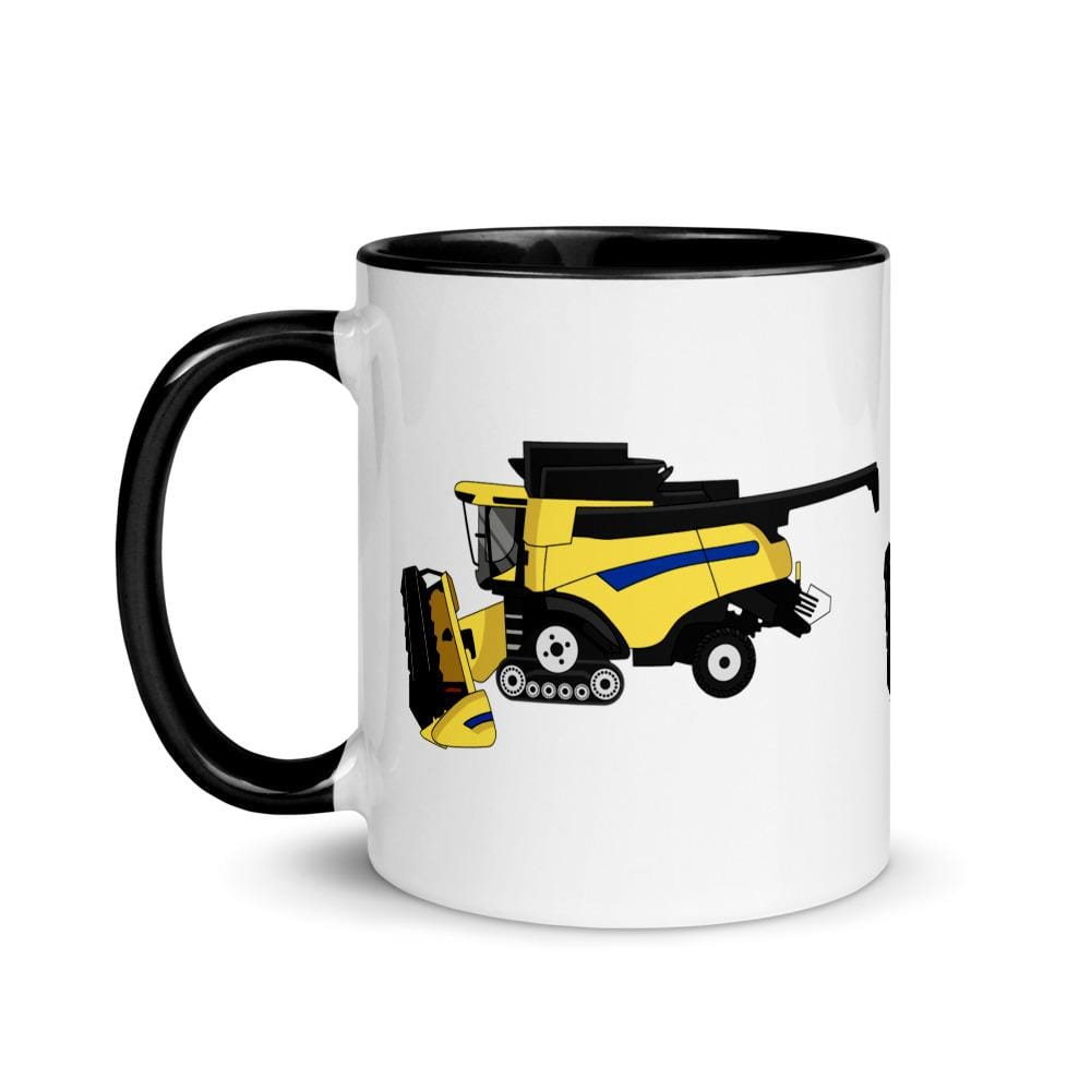 farmodelsuk New Holland CR Combine Mug with Color Inside Quality Farmers Merch