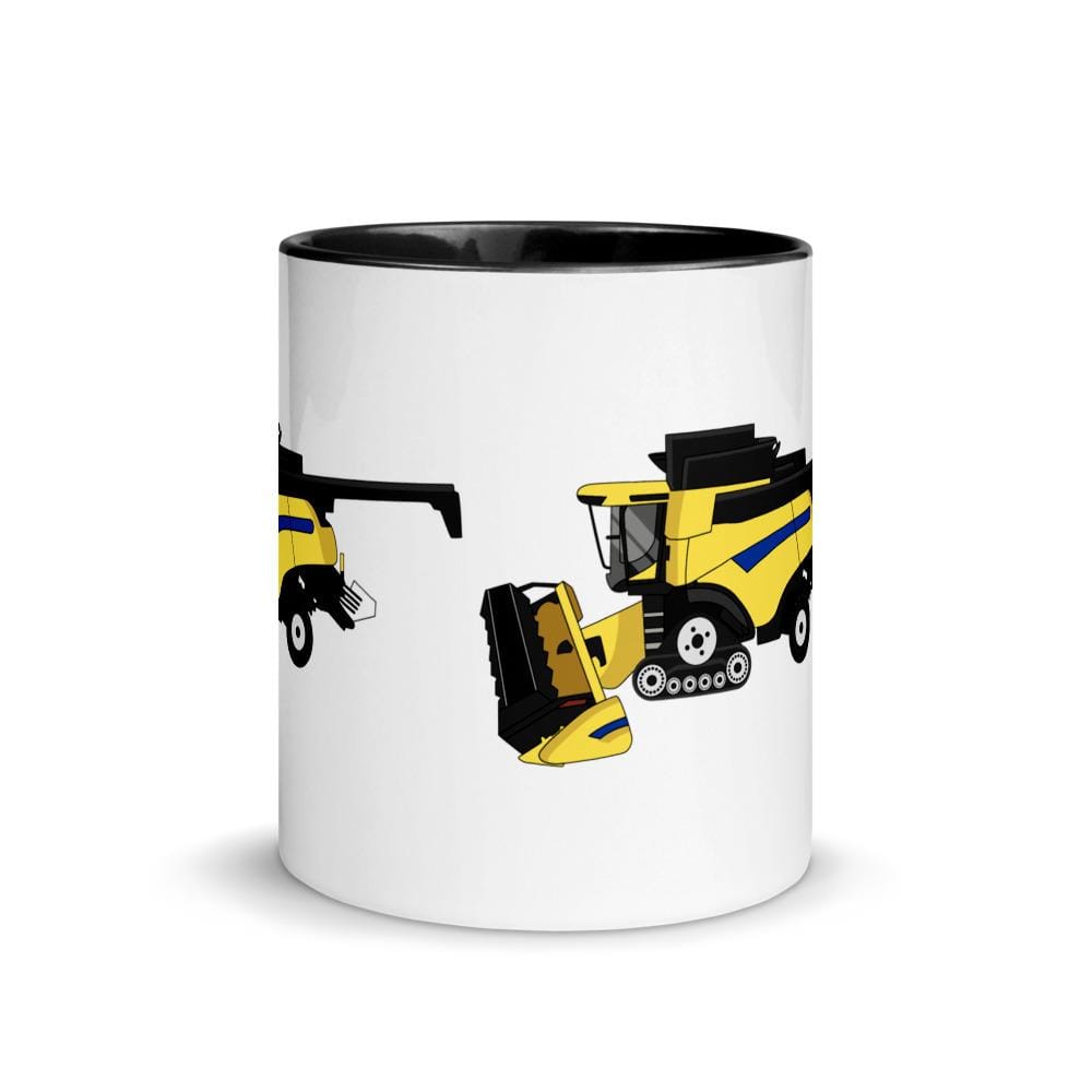 farmodelsuk New Holland CR Combine Mug with Color Inside Quality Farmers Merch