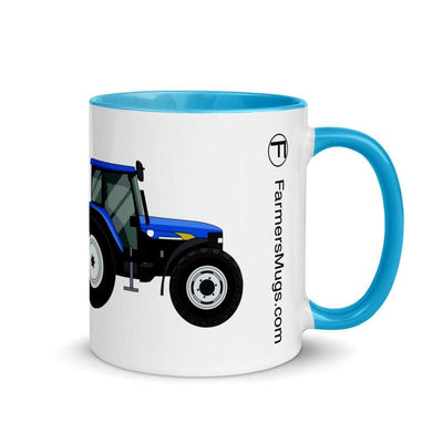 farmodelsuk New Holland TM 140 Mug with Color Inside Quality Farmers Merch