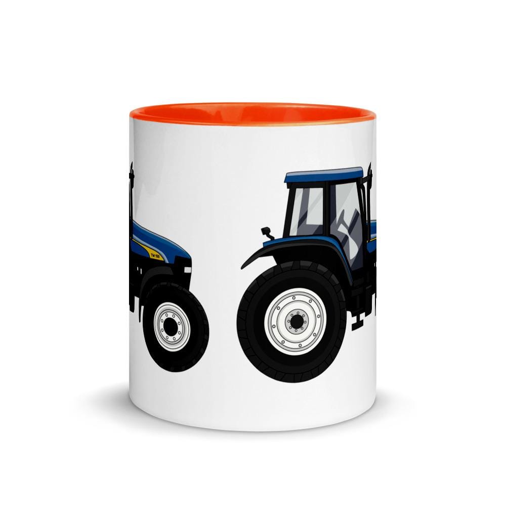 farmodelsuk New Holland TM 155 Mug with Color Inside Quality Farmers Merch