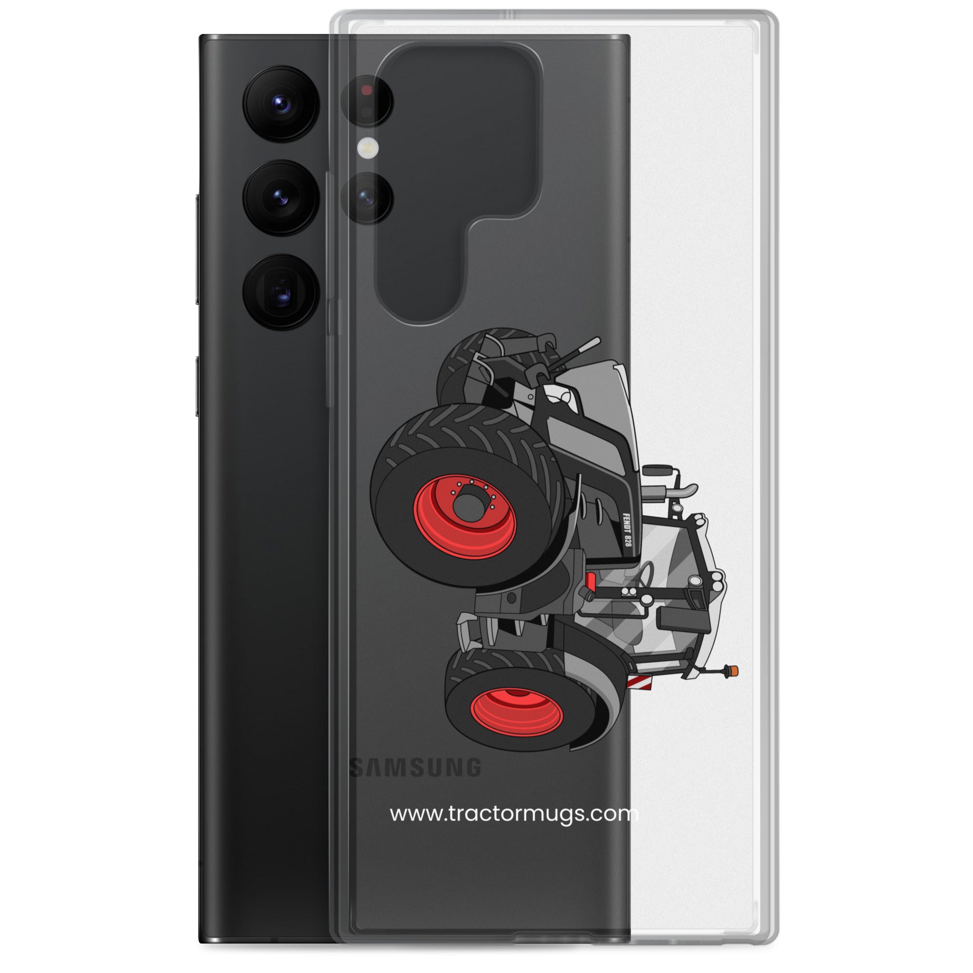 Fendt Clear Case for Samsung® Fendt 828 Profi Black Beauty | Clear Case for Samsung® Quality Farmers Merch