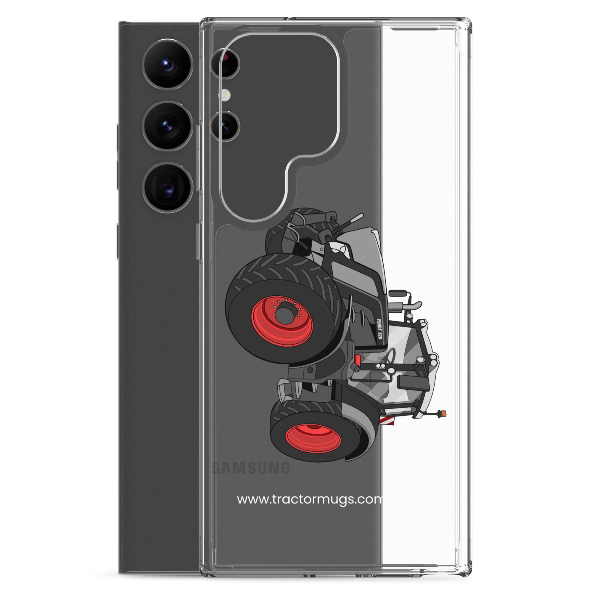 Fendt Clear Case for Samsung® Fendt 828 Profi Black Beauty | Clear Case for Samsung® Quality Farmers Merch