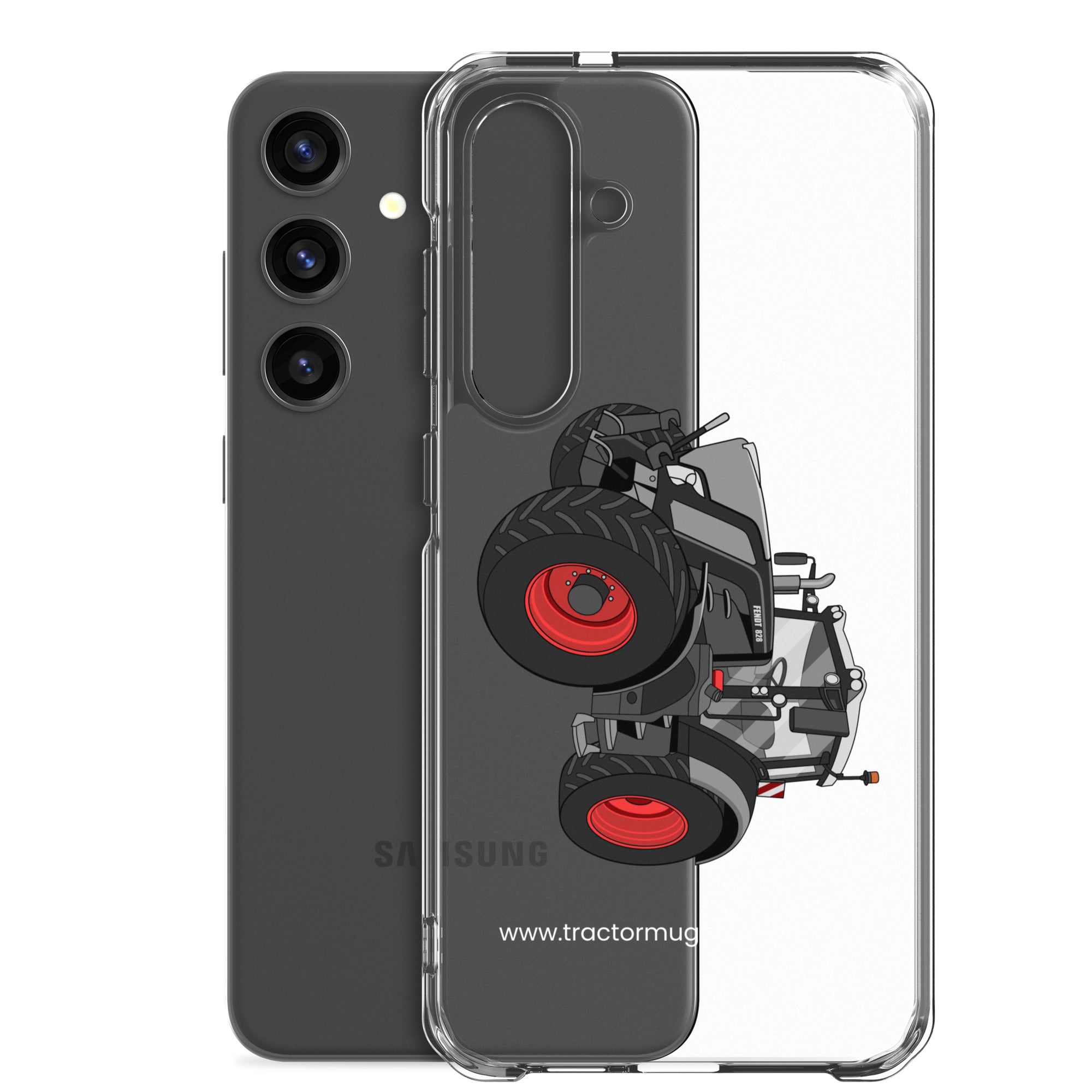 Fendt Clear Case for Samsung® Fendt 828 Profi Black Beauty | Clear Case for Samsung® Quality Farmers Merch
