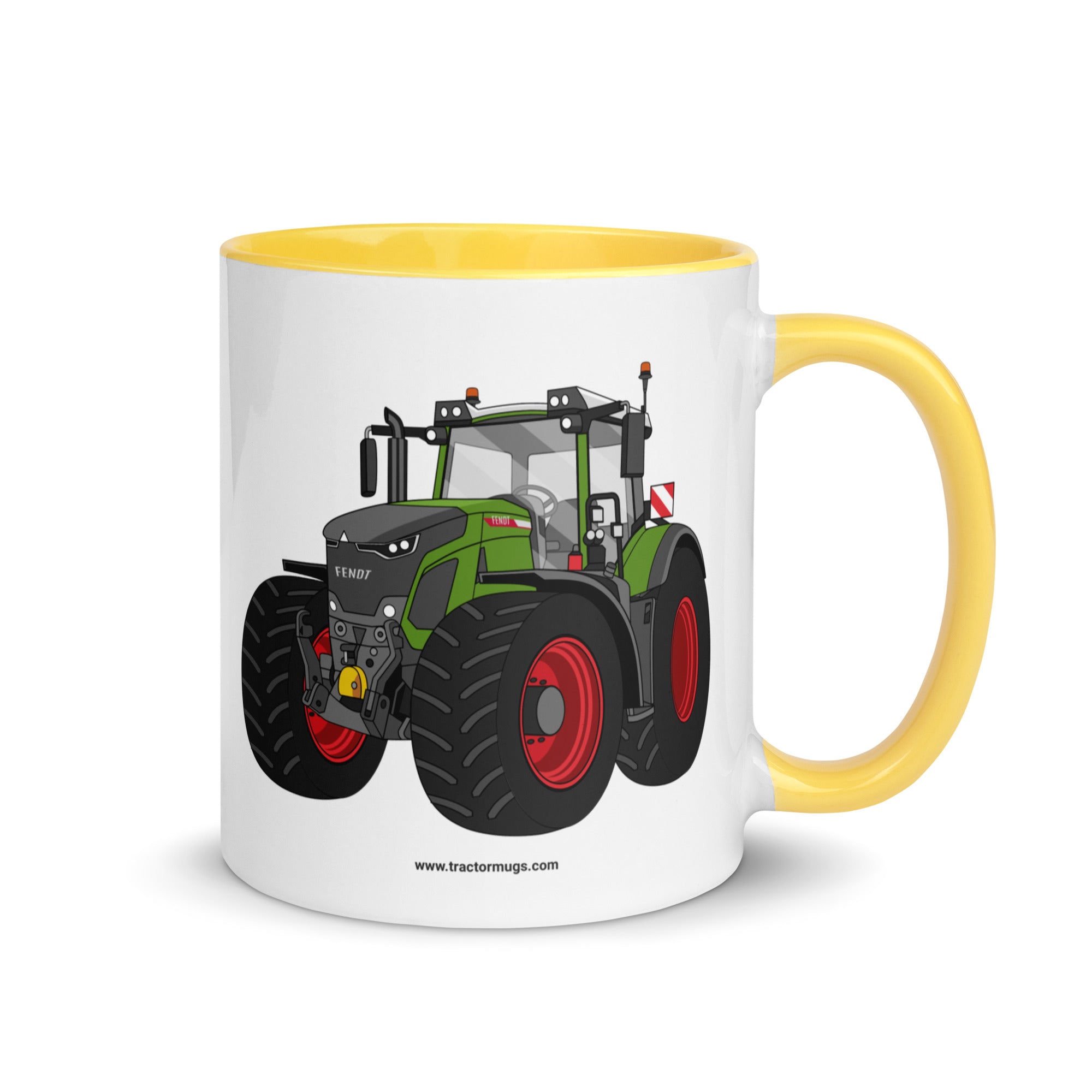 Fendt Yellow / 11 oz Fendt 942 Vario | Mug with Color Inside Quality Farmers Merch