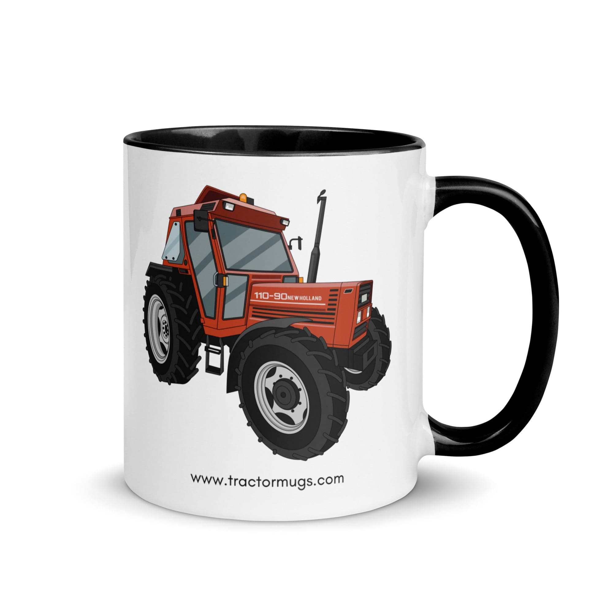 Fiat Mug with Color Inside Black FIAT 110-90 | Mug with Color Inside Quality Farmers Merch