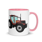 Fiat Mug with Color Inside Pink FIAT F140 Turbo | Mug with Color Inside Quality Farmers Merch