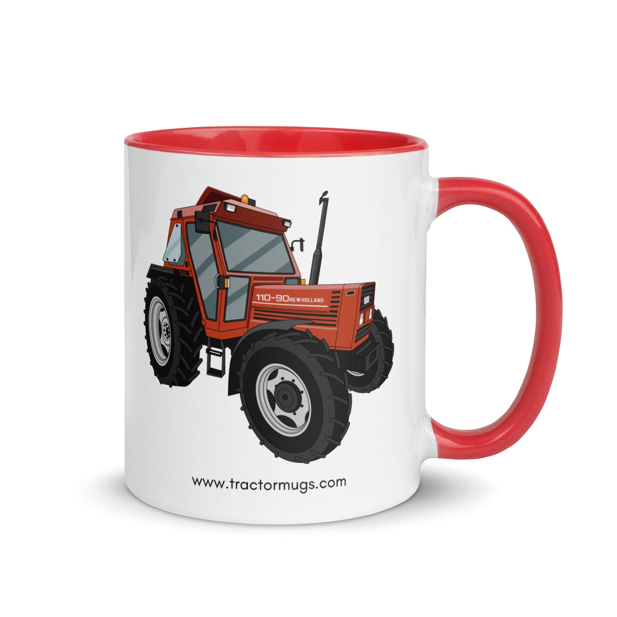 Fiat Mug with Color Inside Red FIAT 110-90 | Mug with Color Inside Quality Farmers Merch