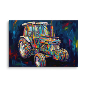 Ford 16″×24″ Ford 6810 2WD | Splash Art Canvas Canvas Quality Farmers Merch