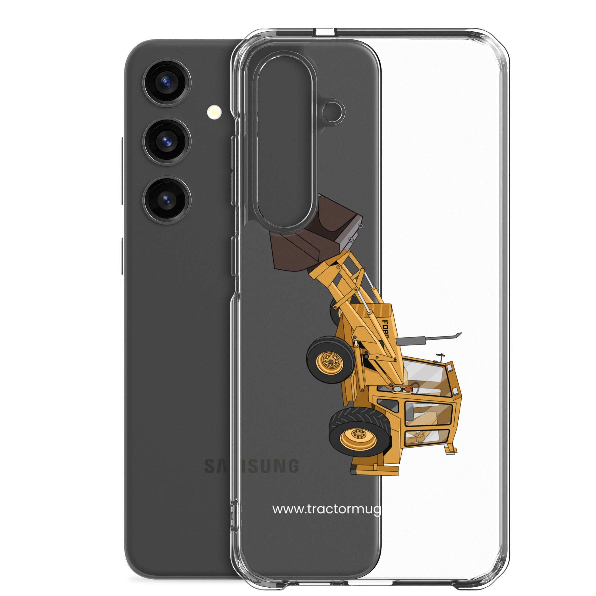 Ford Clear Case for Samsung® Ford 550 Backhoe | Clear Case for Samsung® Quality Farmers Merch